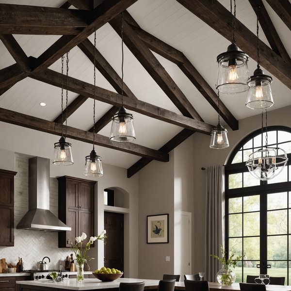 Quels luminaires choisir pour sublimer un plafond avec poutres apparentes?